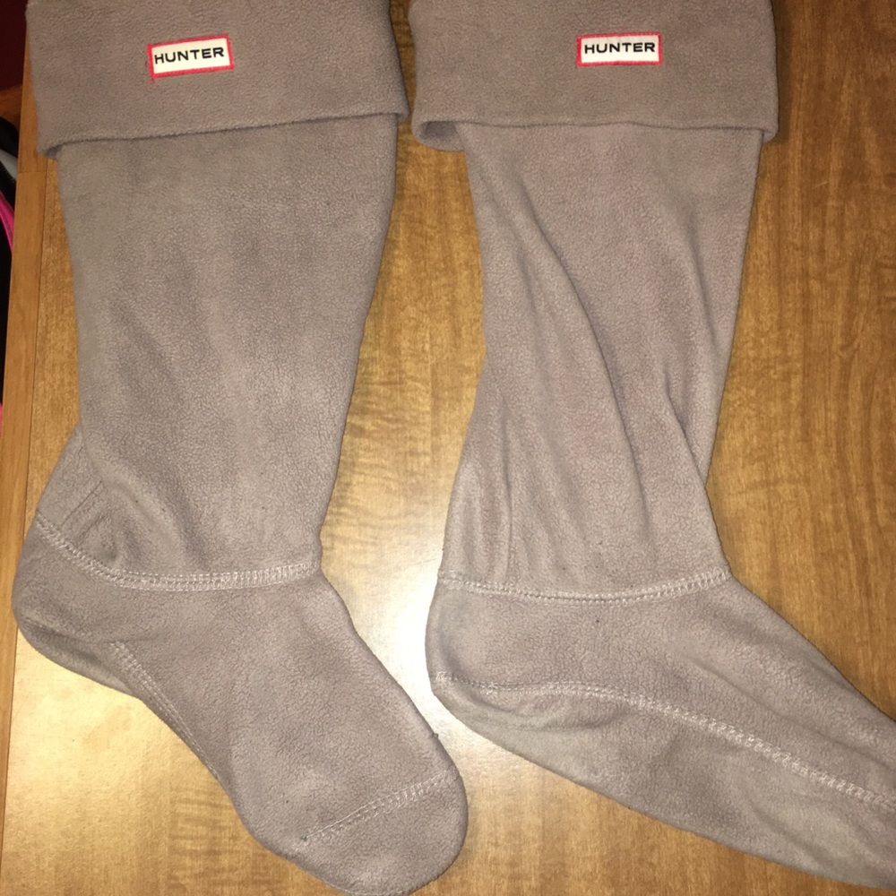 Hunter fleece boot liners, gray, tall